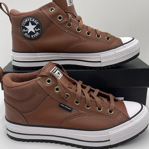 Converse Men’s CTAS MALDEN STREET BOOT MID BEAR NAP/TOADSTOOL TAN/WHITE A08561C - Picture 2 of 16